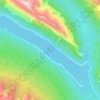 Medicine Lake topographic map, elevation, terrain