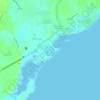 JPark Island Waterpark topographic map, elevation, terrain