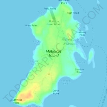 Matinicus Island topographic map, elevation, terrain