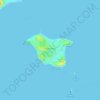 Pulau Senang topographic map, elevation, terrain
