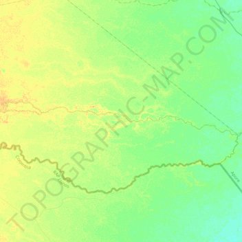 Arauca topographic map, elevation, terrain