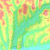Lake Keystone topographic map, elevation, terrain