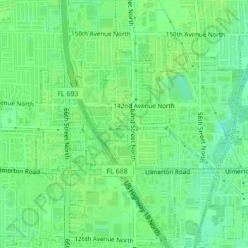 South Highpoint topographic map - Thumbnail