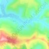 Cluj topographic map, elevation, terrain