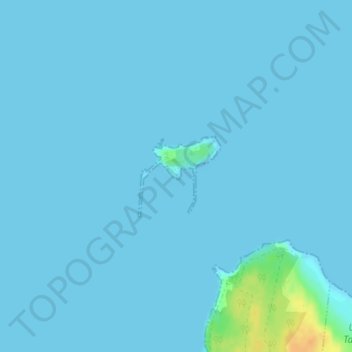 Kefken Adası topographic map, elevation, terrain