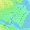 Ocean City topographic map, elevation, terrain