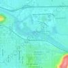 Willamette River topographic map, elevation, terrain
