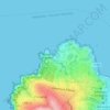 Playa Las Torpederas topographic map, elevation, terrain