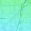East Rancho Dominguez County Park topographic map, elevation, terrain