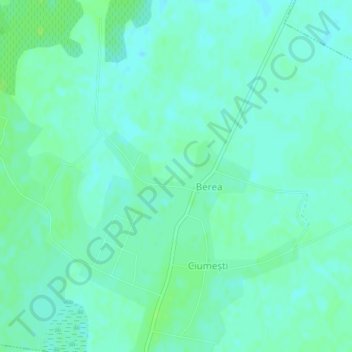 Berea topographic map, elevation, terrain