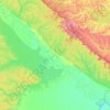 Manu River topographic map, elevation, terrain