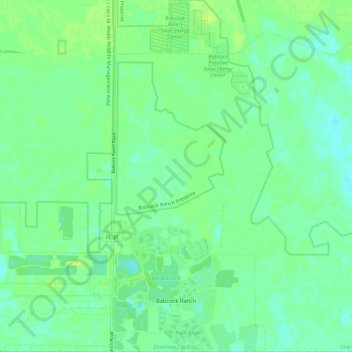 Babcock Ranch topographic map, elevation, terrain