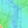Governor Tom McCall Waterfront Park topographic map, elevation, terrain