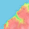 Le Tilleul - Antifer topographic map, elevation, terrain