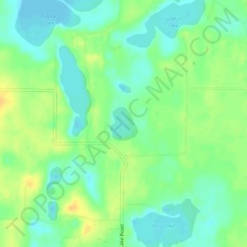 Tomahawk Lake topographic map, elevation, terrain
