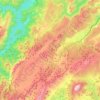 Sierra de Segura topographic map, elevation, terrain