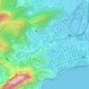 Rio Rainha topographic map, elevation, terrain
