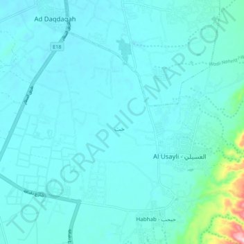 Khatt topographic map, elevation, terrain