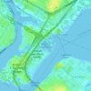 Randalls Island Park topographic map, elevation, terrain