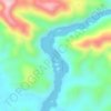 Rajang River topographic map, elevation, terrain
