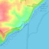 Bells Beach topographic map, elevation, terrain