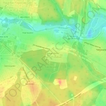 Кардо-Лента topographic map, elevation, terrain