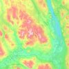 Macpherson-Grizzly Valley topographic map, elevation, terrain