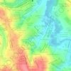 Jardim Botânico topographic map, elevation, terrain