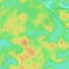 Linger Long Lake topographic map, elevation, terrain