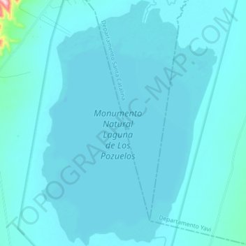 Laguna de los Pozuelos topographic map, elevation, terrain