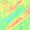 Mulberry Fork topographic map, elevation, terrain