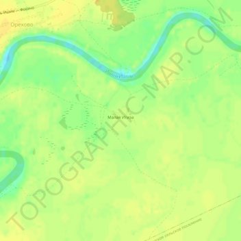 Малая Игиза topographic map, elevation, terrain