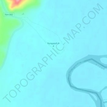 Булдуруй 2-й topographic map, elevation, terrain