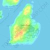 Peaks Island topographic map, elevation, terrain