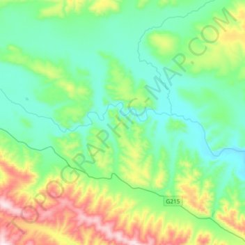 Chumar topographic map, elevation, terrain