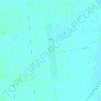 Tiberia topographic map, elevation, terrain