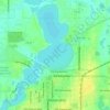 Lake Agnes topographic map, elevation, terrain