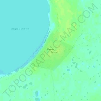 Бурино topographic map, elevation, terrain