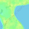 Dahican Beach topographic map, elevation, terrain