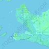 Punta Rassa topographic map, elevation, terrain