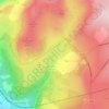 Padley Gorge topographic map, elevation, terrain