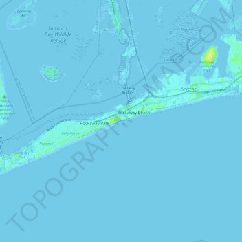 Rockaway Beach topographic map, elevation, terrain