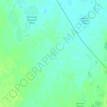 урочище Смолякова Ляга topographic map, elevation, terrain