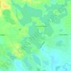 West Canadian Lake topographic map, elevation, terrain