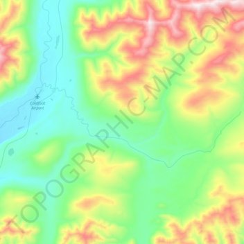 Coldfoot topographic map, elevation, terrain