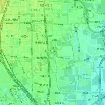 新凤河 topographic map, elevation, terrain