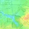 Delaware Park topographic map, elevation, terrain