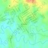 Praça central topographic map, elevation, terrain