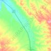 Little Bighorn River topographic map, elevation, terrain