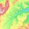 Contrast topographic map, elevation, terrain